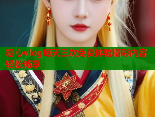 糖心vlog每天三次免费体验精彩内容轻松畅享