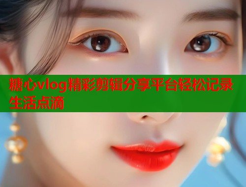 糖心vlog精彩剪辑分享平台轻松记录生活点滴
