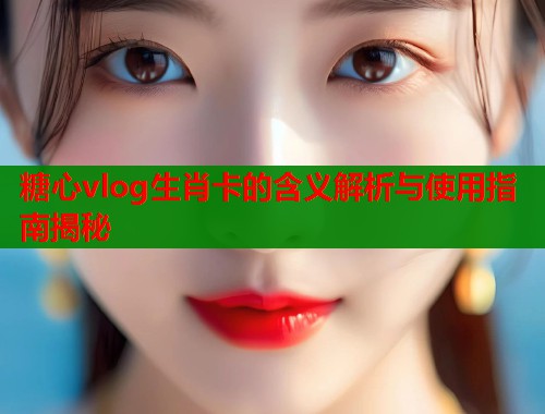糖心vlog生肖卡的含义解析与使用指南揭秘