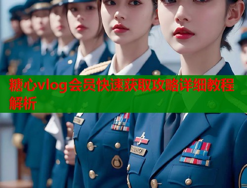 糖心vlog会员快速获取攻略详细教程解析
