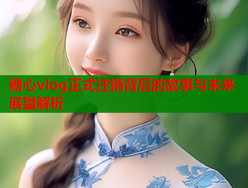 糖心vlog正式注销背后的故事与未来展望解析